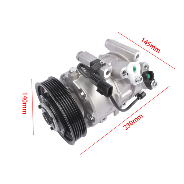  汽车空调压缩机 A/C Compressor w/ Clutch for Hyundai Genesis Coupe 3.8L V6 2013-2016 977012M600-11