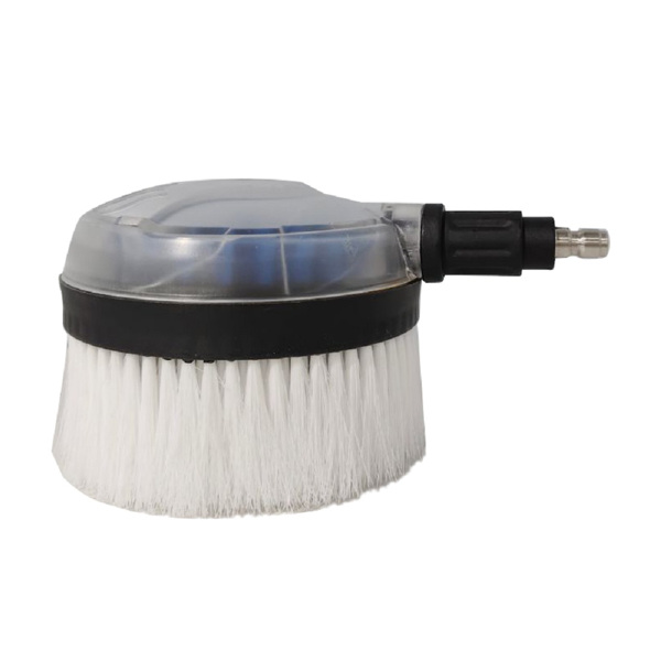 高压洗车水枪通水刷 1/4快插圆形旋转刷 扇形旋转伞状-2