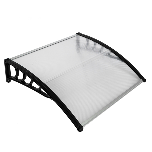 HT-100 x 96cm Household Application Door & Window Rain Cover Eaves Black Holder