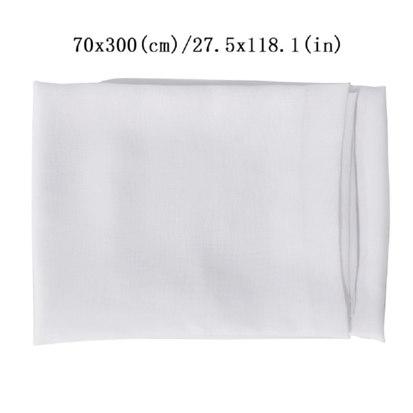 欧式美式风格装饰桌旗婚庆装饰雪纺纱桌旗 白色 70*300CM-5