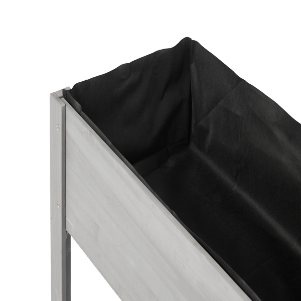 带腿高架花坛，高架木制花箱，适合户外植物花卉水果蔬菜香草种植-14