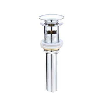 Bathroom Sink Drain with Overflow, Vessel Sink Lavatory Vanity Pop Up Drain Stopper, 304 Stainless Steel 