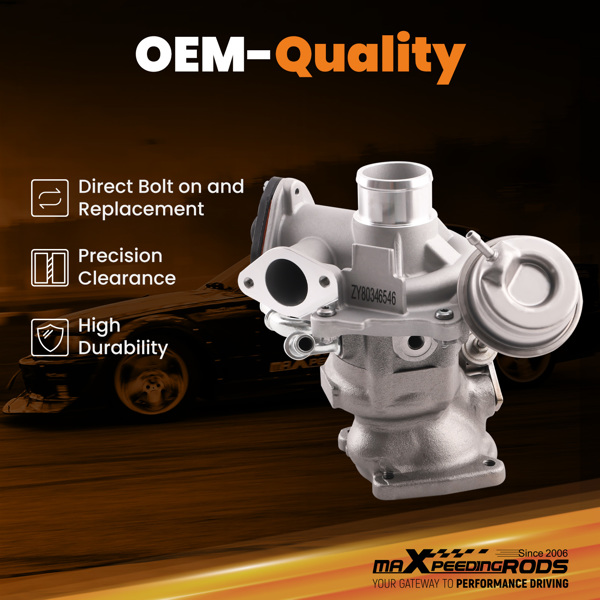 涡轮增压器适用于Ford Fiesta Focus  EcoSport 1.0L EcoBoost 74Kw 1799852 1761178 -6