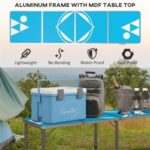  Aluminum Small Folding Table /  Dining Table