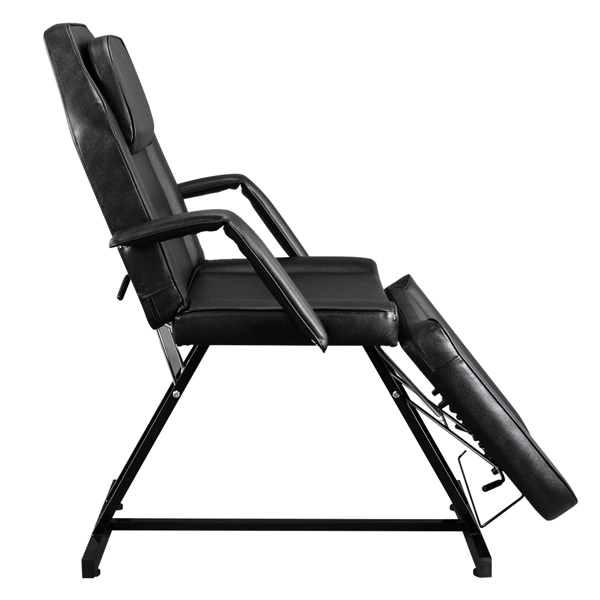015A Beauty Salon Bed with Stool Black【Same code 10456084】