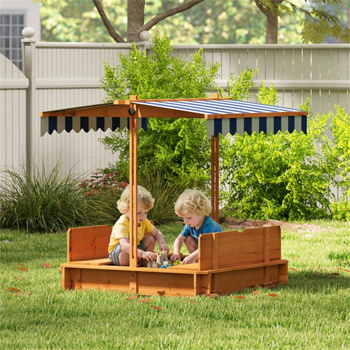 Kids Wooden Sandbox