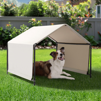 4*4*3.3FT  Dog Tent for Large Creamy white