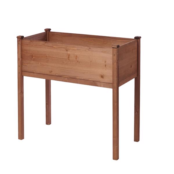 48x24x30英寸带腿高架花坛，高架木制花箱，适合户外植物花卉水果蔬菜香草种植-15