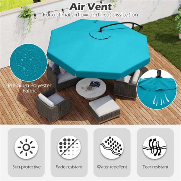 10英尺露台悬臂伞-天蓝色（amazon shipping-发货，WALMART禁止销售）周末不发货-8