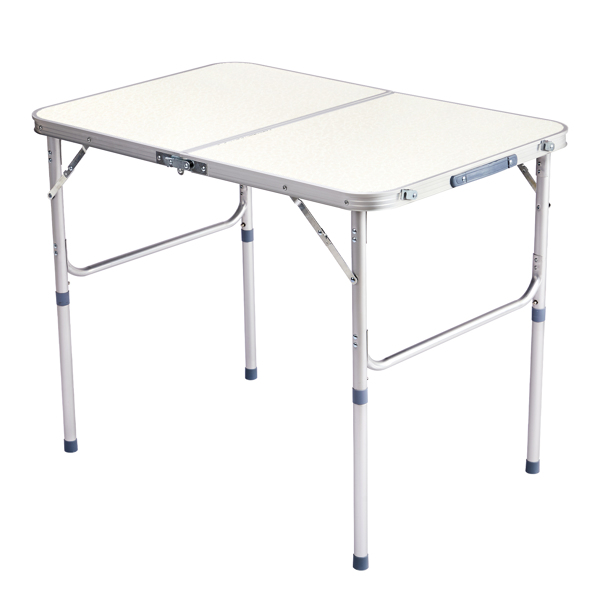 90 x 60 x 70cm Home Use Aluminum Alloy Folding Table White