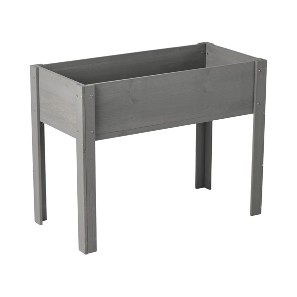 带腿高架花坛，高架木制花箱，适合户外植物花卉水果蔬菜香草种植-6