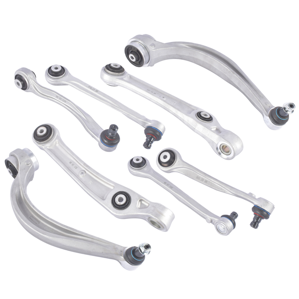 8PCS Front Control Arms & Ball Joint Assembly For Audi Q7 2017-2019 2.0L 3.0L 4M0407151H 4M0407693E