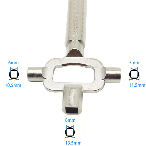 Sliver Locksmith Tool Multi Purpose Cylinder Gauge Cam Turner Spindle Turner Accessories