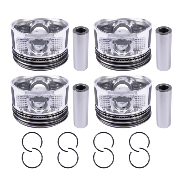 活塞 4pcs Engine Piston Rings Set for Toyota 4Runner T100 Tacoma 2.7L 3RZFE 1994-2004 13103-75041 13101-75041-2