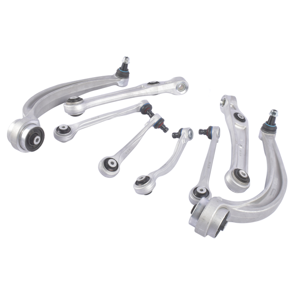 8PCS Front Control Arms & Ball Joint Assembly For Audi Q7 2017-2019 2.0L 3.0L 4M0407151H 4M0407693E