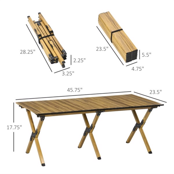  Aluminum Small Folding Table /  Dining Table