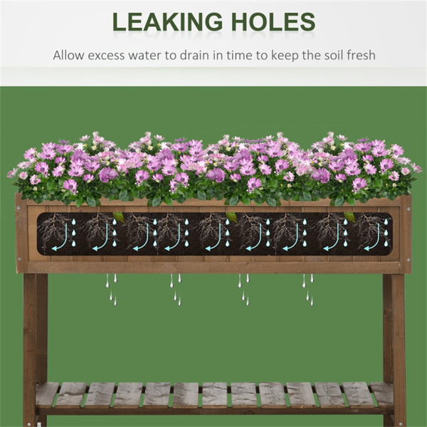 高架花园床/木制花盆 /木材种植箱（周末不发货）（ Amazon Shipping）（WalMart禁售）-7