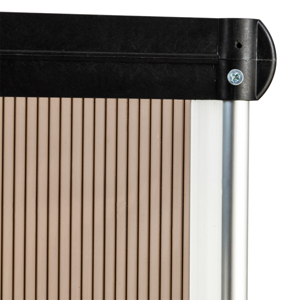 HT-200 x 100 Household Application Door & Window Rain Cover Eaves Brown Board & Black Holder