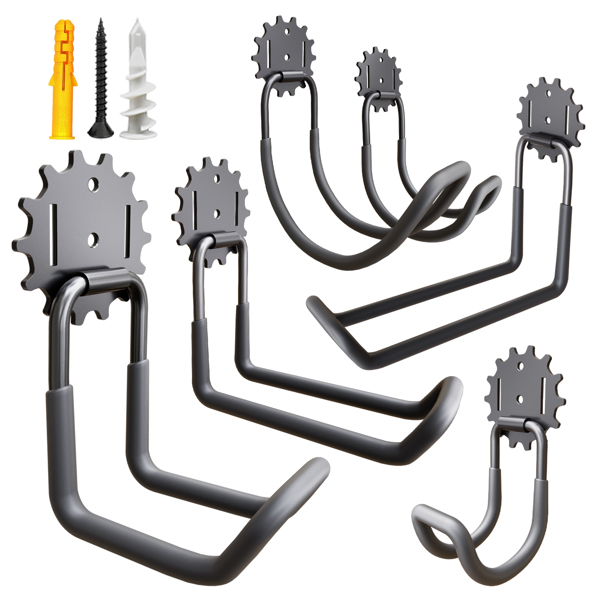 金属花园软管支架壁挂式储物架水管储物衣架家用悬挂装饰花园软管支架-1