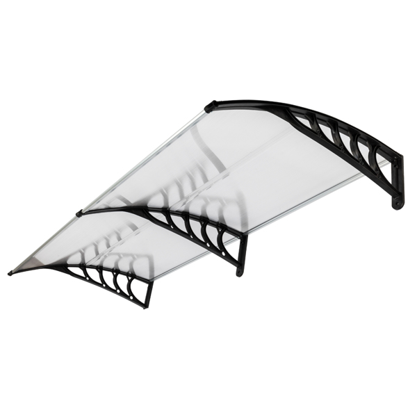 HT-200 x 100 Household Application Door & Window Rain Cover Eaves Black Holder