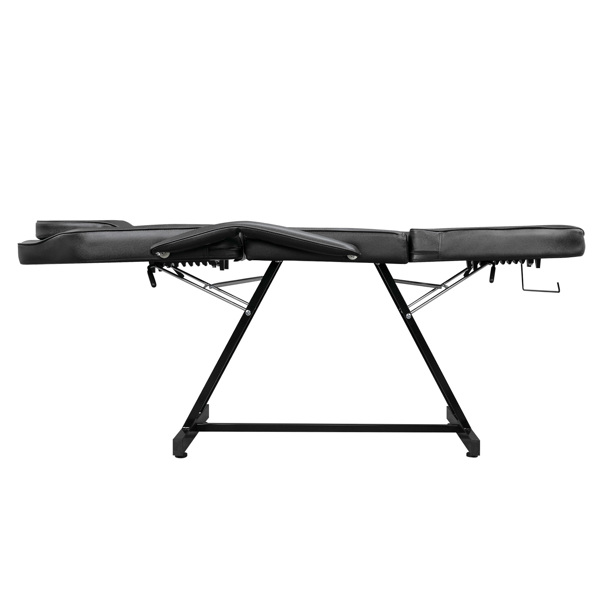 015A Beauty Salon Bed with Stool Black【Same code 10456084】