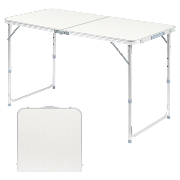 120 x 60 x 70 4Ft Portable Multipurpose Folding Table White