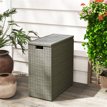 Wicker Outdoor Storage Box