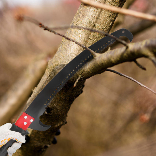 30ft Manual Pole Saw, Lightweight Tree Trimmers Long Handle Pruner Set, Sharp Steel Blade and Scissors Pole Saw for Trimming Palm, Pear Tree, Fir Tree, Other High Trees and Shrubs