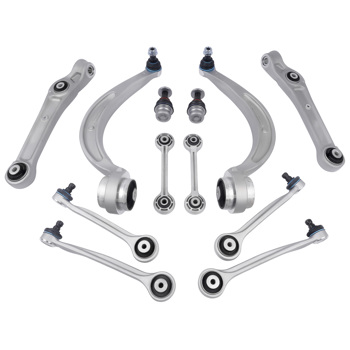 12Pcs Front Control Arms w/<b style=\\'color:red\\'>Ball</b> Joint Sway Bar Link for 17-19 Audi A4 A4 Quattro