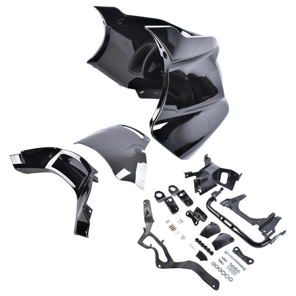 整流罩和挡风玻璃支架 Front Fairing Windshield & Bracket Kit for Harley Softail Low Rider S 2018-2024-4