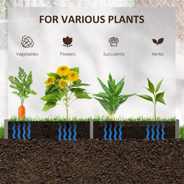 无螺丝高架花园床，六角形种植箱DIY草本花园 （周末不发货）（ Amazon Shipping）（WalMart禁售）-6