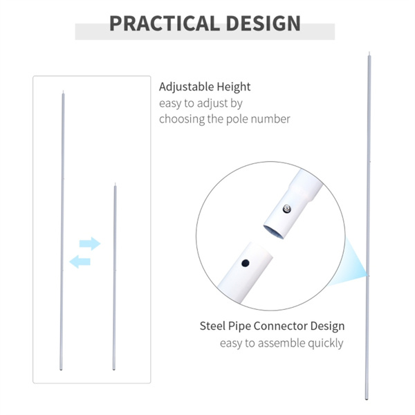 Sun Shade SailCanopy Pole/Pipe