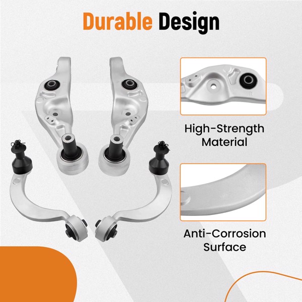  前上下控制臂套件适用于Lexus  LS460 RWD 2007-17 前进或后退-5