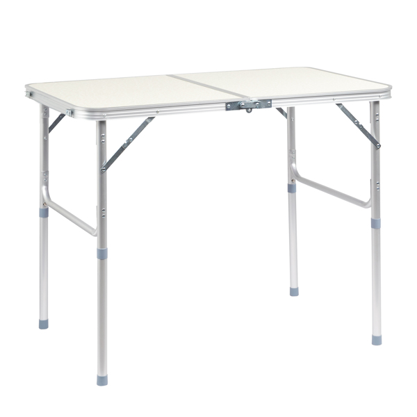 90 x 60 x 70cm Home Use Aluminum Alloy Folding Table White