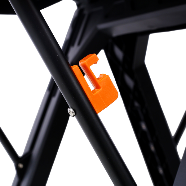Portable Folding Work Table, 2-in-1 as Sawhorse & Workbench, Large Load Capacity with 2pcs Clamps 