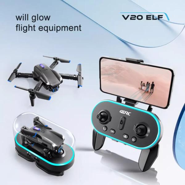 4DRC V20 RC Drone WIFI FPV 6K HD Dual Camera Gesture Photo Quadcopter 2 Battery,Suitable for beginners.,Logistics is randomly sent by UPS/USPS/FEDEX/Amazon Logistics