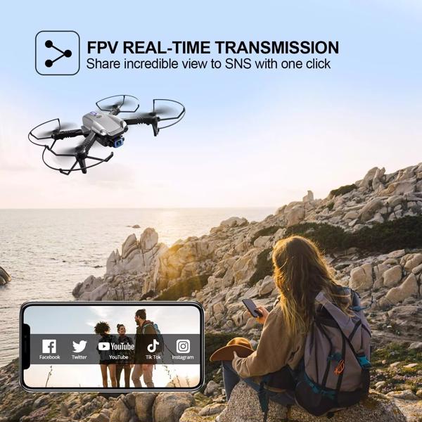 4DRC V20 RC Drone WIFI FPV 6K HD Dual Camera Gesture Photo Quadcopter 2 Battery,Suitable for beginners.,Logistics is randomly sent by UPS/USPS/FEDEX/Amazon Logistics