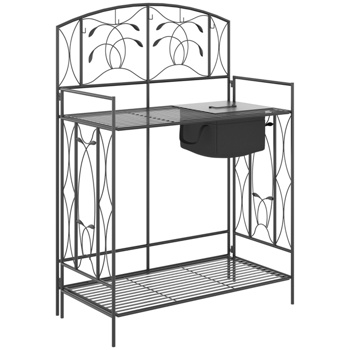  Garden Work Bench、Open Shelf Storage