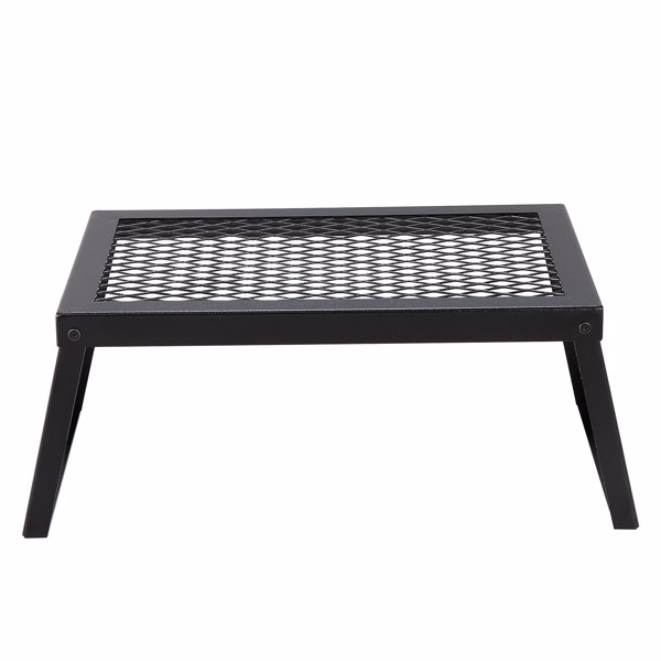 18英寸折叠式篝火烧烤架，重型钢网，带腿和手提包的便携式烹饪格栅，非常适合户外明火和篝火烹饪（周末不发货，禁售亚马逊）-7