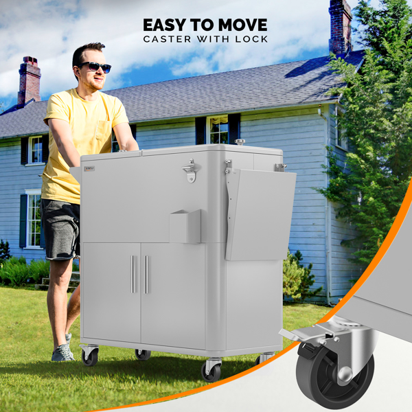 80QT    COOLER CART