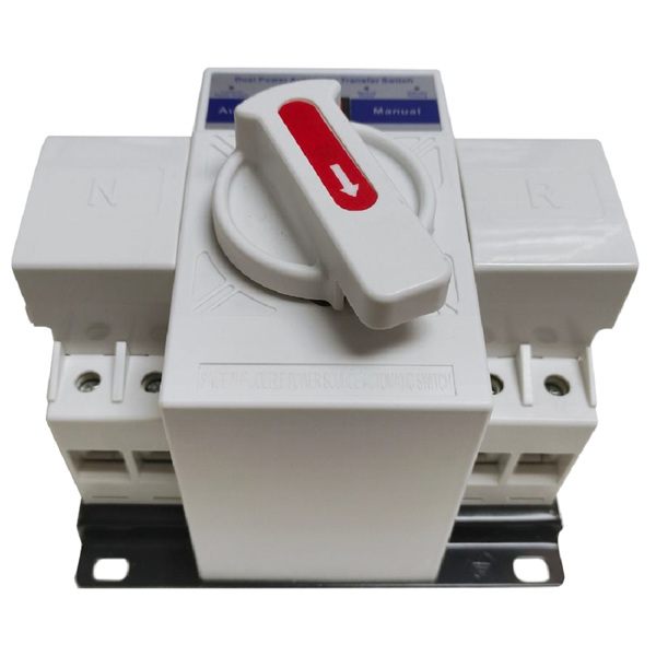 Dual Power Manual Automatic Transfer Switch Generator Changeover Switch for Generator 63A 2P 220V
