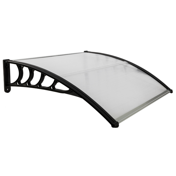HT-100 x 96cm Household Application Door & Window Rain Cover Eaves Black Holder