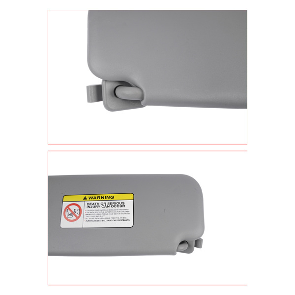 Pair of Front Left and Right Sun Visors for Hyundai Accent 1E 1.6L L4 Driver and Passenger Side 2Pcs 85210-1R000 85220-1R000