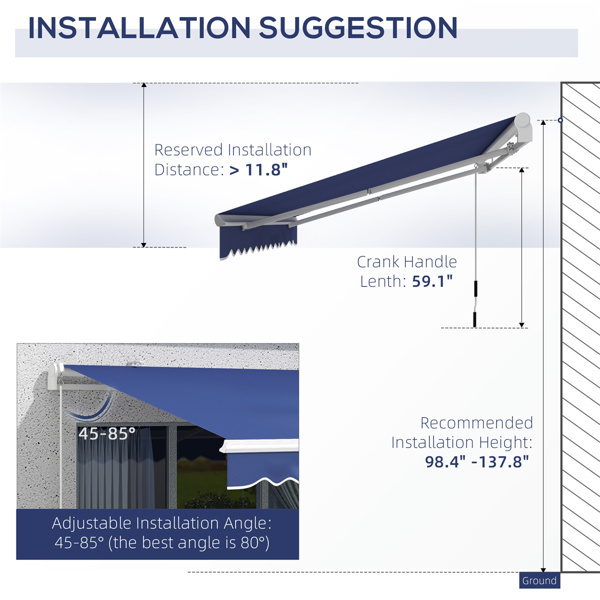 Patio Retractable Awning 