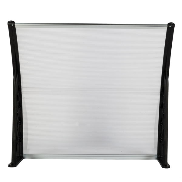 HT-100 x 96cm Household Application Door & Window Rain Cover Eaves Black Holder