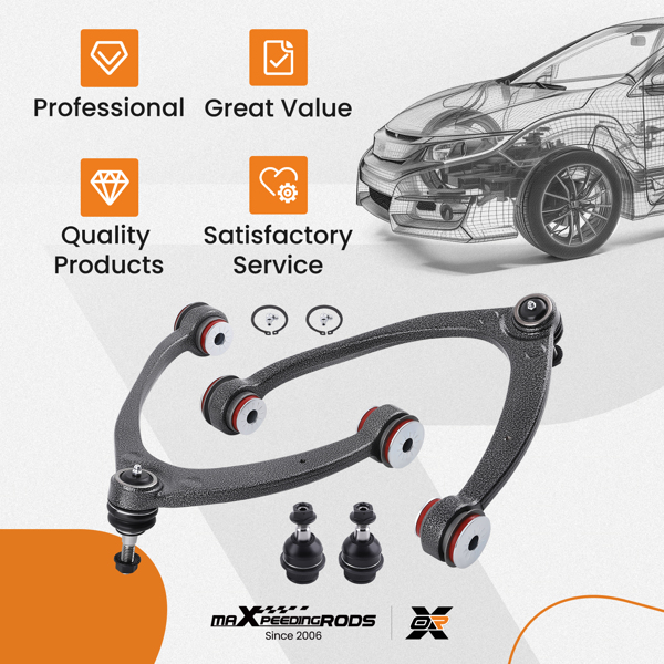 前上控制臂 适用于2007-2013年Silverado Sierra 1500 Tahoe（带球头）-7