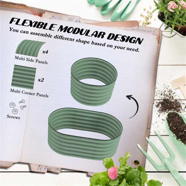 金属花盆、种植箱（周末不发货）（ Amazon Shipping）（WalMart禁售）-4