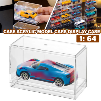 1:64 Toy Model Cars Acrylic Display Case Storage Cabinet 