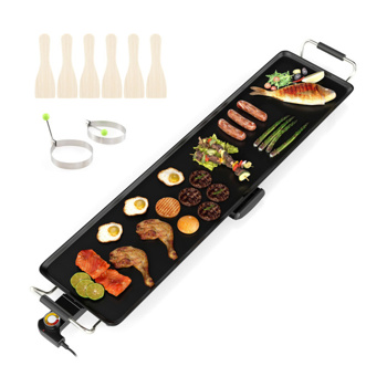 35\\" large electric grill with adjustable temperature