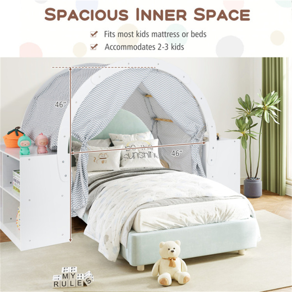Versatile Kids Playhouse With totally 8 cubbies and 2 countertops